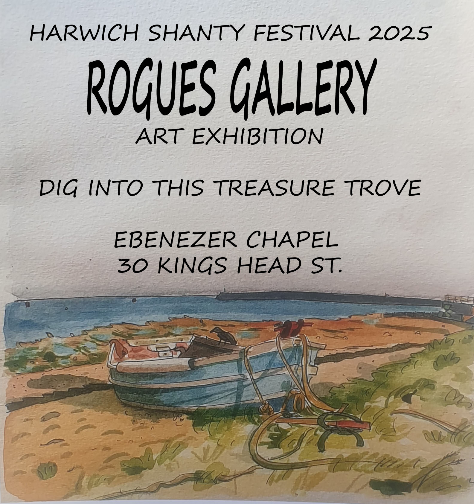 Exhibition of Art work by local artists. Opening for Shanty festival 2025.